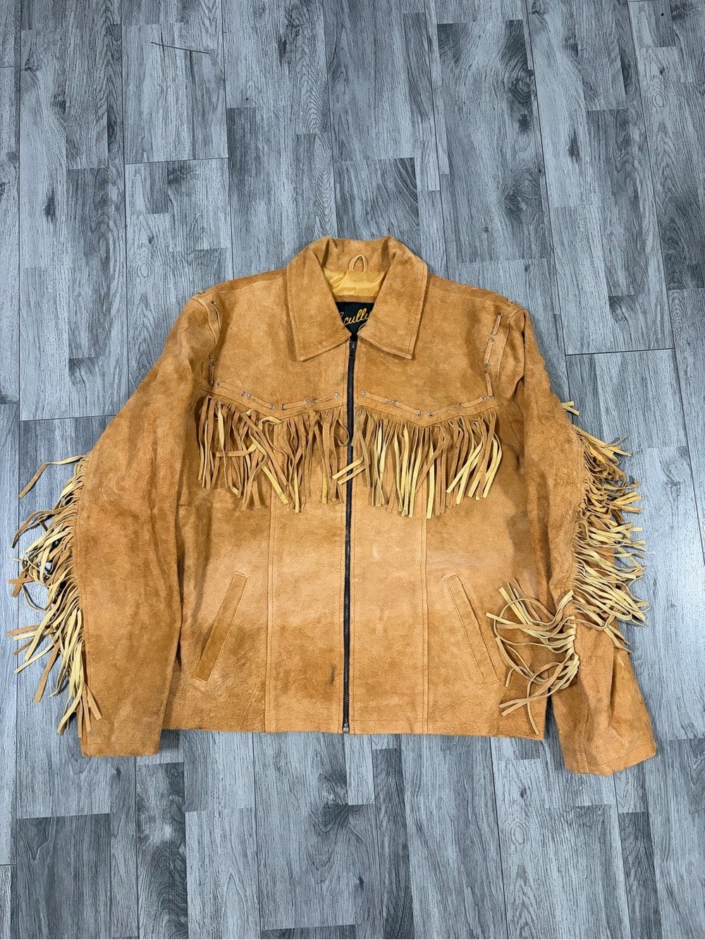 Scully Western Fringe Tan Suede Leather Jacket